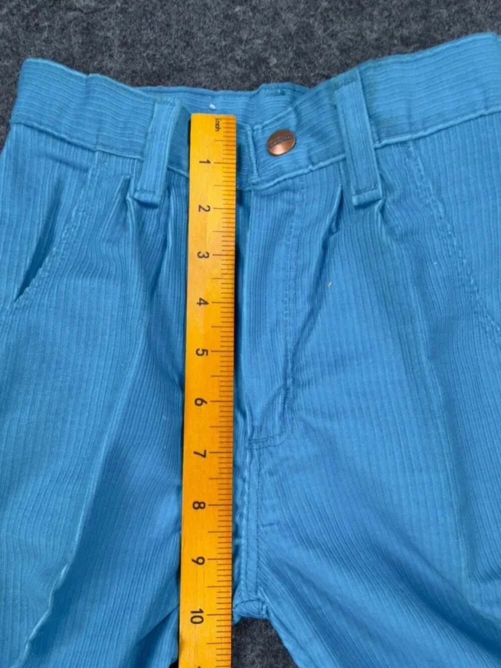 Maverick Corduroy Pants Girls 8 Slim Blue Cotton Blend Vintage 80s Deadstock NWT